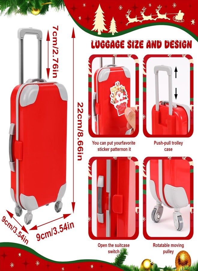 Zenoble 64 Pcs Christmas Elf Accessories Doll Travel Accessories Kit Include Luggage Xmas Outfit Elf Travel Props for Dollhouse Adventures Gift - Image 2